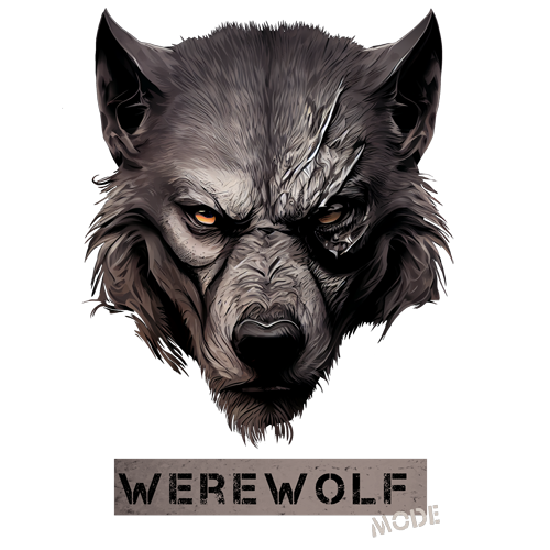 Koszulka z wilkołakiem Werewolf mode t-shirt