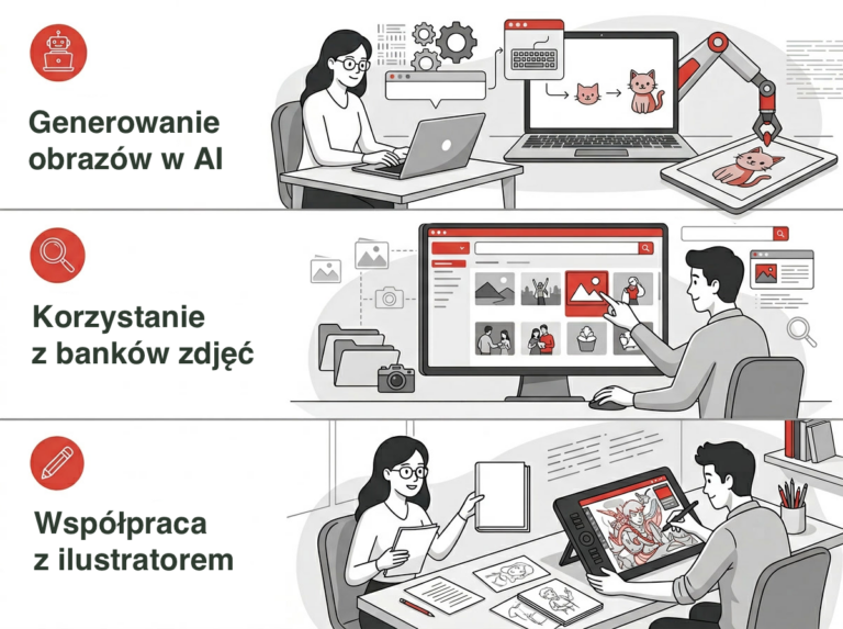Skąd wziąć ilustracje do książek - infografika